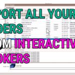 Screenshot of Transfolio interface showing the import process of transactions from Interactive Brokers