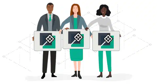 Beleggingsclub beheren met TransFolio — drie leden tonen een gedeeld portefeuilleoverzicht