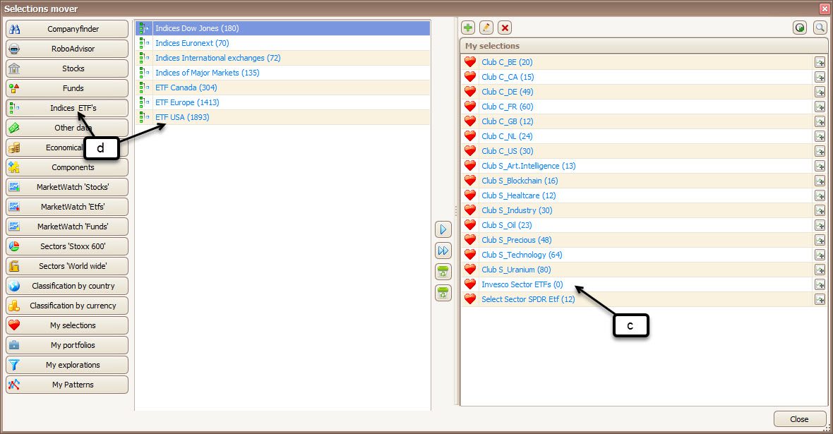 Nieuwe selectie toegevoegd Nieuwe selectie aangemaakt in de mapstructuur van TransStock