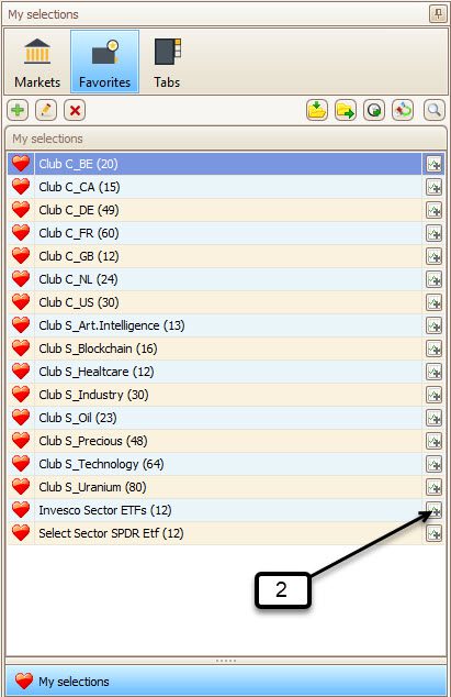 RMS-icoon in het rechterpaneel van TransStock