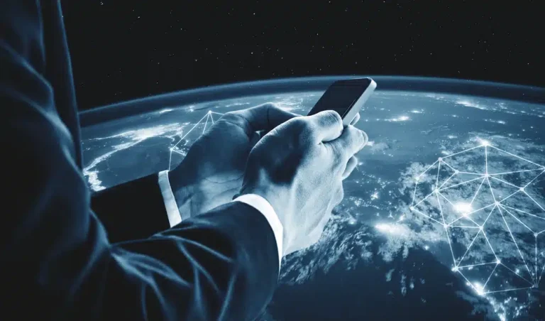 Telecom aandelen en connectiviteit in Europa met wereldwijd netwerk en mobiele communicatie